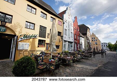 Stock Photo - Lohberg Place, Wismar, Germany. Fotosearch