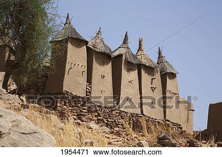 Low angle view of granaries in Neni, Mali View Large Photo Image Stock Image - Low angle view of granaries in Neni, Mali. Fotosearch