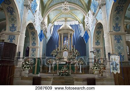 Main Altar Of The Temple Of Guadalupe, Asientos, Aguascalientes, Mexico View Large Photo Image Stock Photo - Main Altar Of The Temple Of Guadalupe, Asientos, Aguascalientes, Mexico. Fotosearch