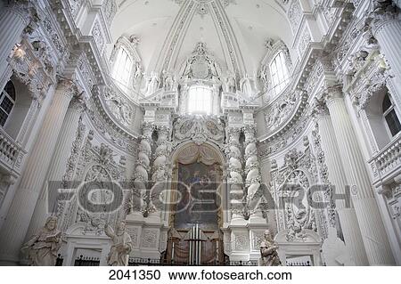 Main Altar Of The Theatiner Church, Munich, Bavaria, Germany View Large Photo Image Stock Image - Main Altar Of The Theatiner Church, Munich, Bavaria, Germany. Fotosearch