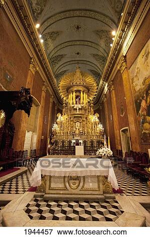 Stock Photo - Main Altarpiece Of The Basilica Cathedral, Salta, Salta, Argentina. Fotosearch