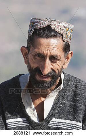 Stock Image - Man, Chikar, Azad Kashmir, Pakistan. Fotosearch