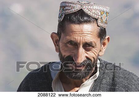 Stock Image - Man, Chikar, Azad Kashmir, Pakistan. Fotosearch