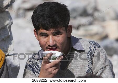 Man Drinking Tea, Kiris, Northern Areas, Pakistan View Large Photo Image Stock Image - Man Drinking Tea, Kiris, Northern Areas, Pakistan. Fotosearch