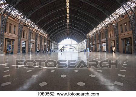 Stock Image - Mapocho Cultural Center (Former Railway Station), Santiago, Metropolitan Region, Chile. Fotosearch