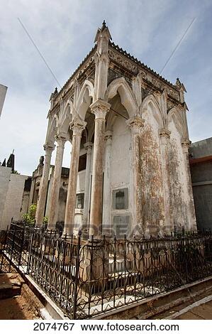 Stock Photo - Mausoleum In Cementerio De La Recoleta, Asuncion, Paraguay. Fotosearch