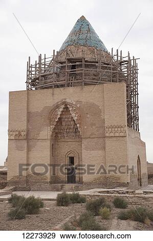 Stock Photo - Mausoleum of Sultan Tekesh; Konye Urgench, Turkmenistan. Fotosearch