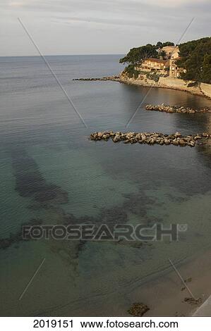 Mediterranean Coast In Provence, Southern France View Large Photo Image Stock Image - Mediterranean Coast In Provence, Southern France. Fotosearch