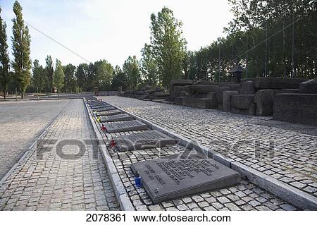 Memorial Where The Nazis Murdered About One And A Half Million People, Mainly Jews From Various Countries Of Europe' At The Auschwitz-Birkenau Concentration Camp, Oswiecim, Malopolska, Poland View Large Photo Image Stock Image - Memorial Where The Nazis Murdered About One And A Half Million People, Mainly Jews From Various Countries Of Europe' At The Auschwitz-Birkenau Concentration Camp, Oswiecim, Malopolska, Poland. Fotosearch