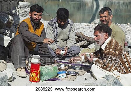Men Drinking Tea, Kiris, Northern Areas, Pakistan View Large Photo Image Stock Image - Men Drinking Tea, Kiris, Northern Areas, Pakistan. Fotosearch