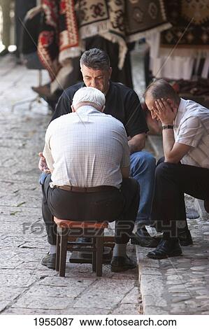 Men Playing Chess In Bascarsija, Sarajevo, Bosnia And Herzegovina View Large Photo Image Stock Photo - Men Playing Chess In Bascarsija, Sarajevo, Bosnia And Herzegovina. Fotosearch