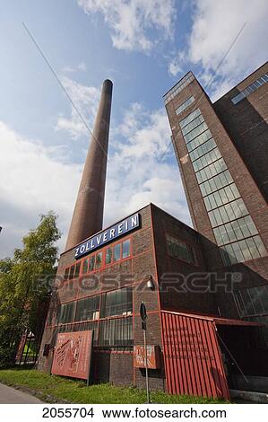 Picture - Mixing Plant Of The Zollverein Coking Plant, Essen, North Rhine-Westphalia, Germany. Fotosearch