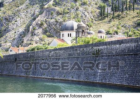 Moat And Lower Part Of The City Wall, Kotor, Monte View Large Photo Image Stock Photograph - Moat And Lower Part Of The City Wall, Kotor, Monte. Fotosearch