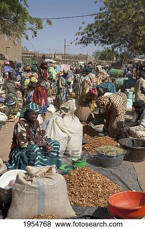 Stock Photo - Monday Market, Djenne, Mali. Fotosearch