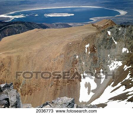 Mono Lake From The Summit Of Mt. Dana, Yosemite N. P., California, 1980's View Large Photo Image Stock Image - Mono Lake From The Summit Of Mt. Dana, Yosemite N. P., California, 1980's. Fotosearch
