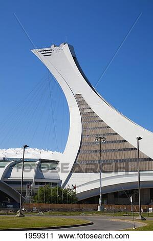 Montreal Olympic Stadium And Tower; Montreal, Quebec, Canada View Large Photo Image Stock Image - Montreal Olympic Stadium And Tower; Montreal, Quebec, Canada. Fotosearch