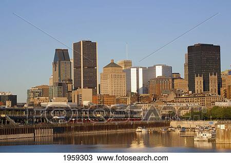 Montreal Skyline; Montreal, Quebec, Canada View Large Photo Image Stock Image - Montreal Skyline; Montreal, Quebec, Canada. Fotosearch