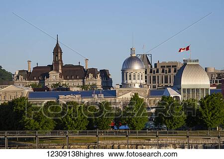 Stock Photograph - Montreal skyline; Montreal, Quebec, Canada. Fotosearch