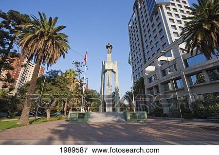 Stock Photo - Monument To Carabineros (Police Force), Santiago, Metropolitan Region, Chile. Fotosearch