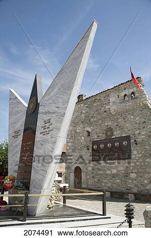 Stock Image - Monument To The Fallen Of The Kosovo Liberation Army (U. Fotosearch