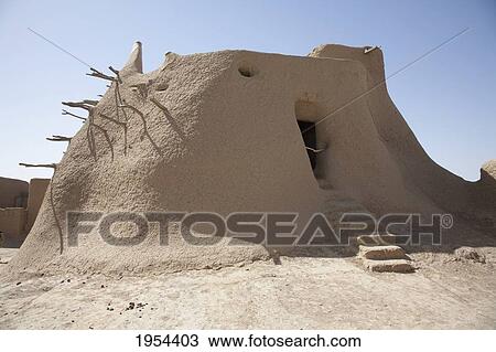 Mosque, Sebi, Mali View Large Photo Image Stock Image - Mosque, Sebi, Mali. Fotosearch