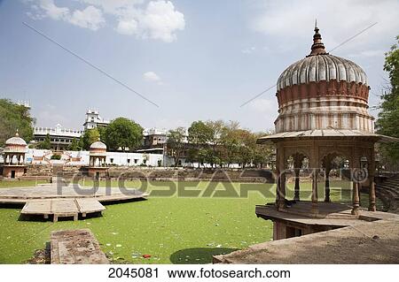 Stock Image - Moti Mahal, Gwalior, Madhya Pradesh, India. Fotosearch