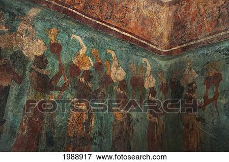 Murals In Room 1 Of Structure 1, Bonampak, Chiapas, Mexico View Large Photo Image Stock Photo - Murals In Room 1 Of Structure 1, Bonampak, Chiapas, Mexico. Fotosearch