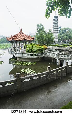 Picture - Nan Pu Tuo Temple's garden; Xiamen, Fujian Province, China. Fotosearch