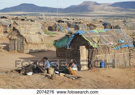 New Huts For Sapphire Mine Workers In Soamadio, Fianarantsoa Province, Madagascar View Large Photo Image Stock Photograph - New Huts For Sapphire Mine Workers In Soamadio, Fianarantsoa Province, Madagascar. Fotosearch