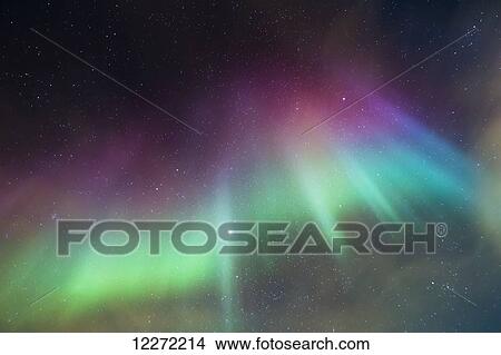 Northern Lights above Barrow, Arctic Alaska, Winter View Large Photo Image Picture - Northern Lights above Barrow, Arctic Alaska, Winter. Fotosearch