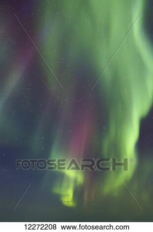 Northern Lights above Barrow, Arctic Alaska, Winter View Large Photo Image Stock Photo - Northern Lights above Barrow, Arctic Alaska, Winter . Fotosearch