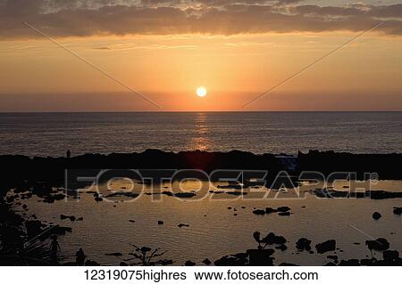Northshore sunset on Oahu; Oahu, Hawaii, United States of America View Large Photo Image Stock Photograph - Northshore sunset on Oahu; Oahu, Hawaii, United States of America. Fotosearch