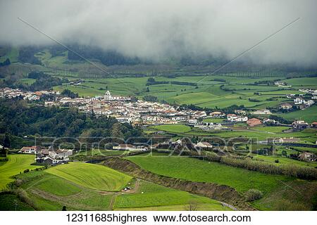 Stock Photograph - Nossa Senhora dos Remedios; Sao Miguel, Azores, Portugal. Fotosearch