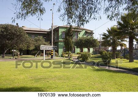 Stock Photo - Offices Of Bolivia Railway Antofagasta, Antofagasta Region, Chile. Fotosearch