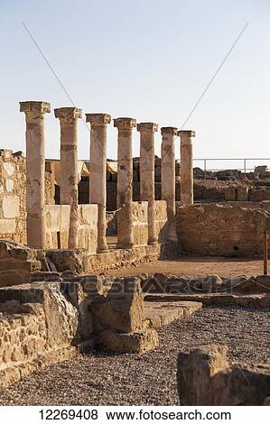 Stock Photo - Old columns; Paphos, Cyprus. Fotosearch