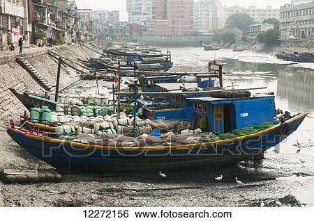 Old fishing harbour; Xiamen, Fujian province, China View Large Photo Image Stock Photograph - Old fishing harbour; Xiamen, Fujian province, China. Fotosearch