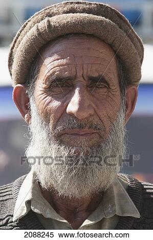 Stock Photography - Old Man, Dasu, North-West Frontier Province, Pakistan. Fotosearch
