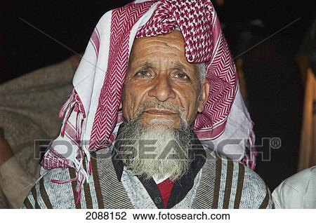 Stock Image - Old Man In A Relief Camp After The 8 October 2005 Earthquake, Bagh, Azad Kashmir, Pakistan. Fotosearch