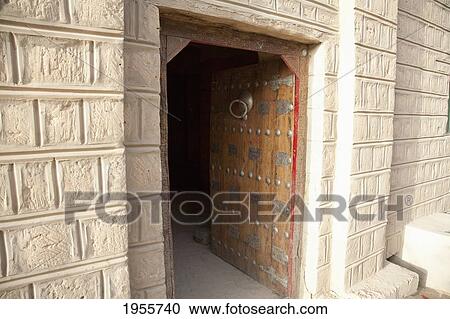 Stock Image - Open Door, Timbuktu, Mali. Fotosearch