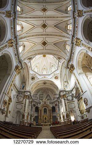 Ornate interior of a church; Altea, Spain View Large Photo Image Stock Photo - Ornate interior of a church; Altea, Spain. Fotosearch