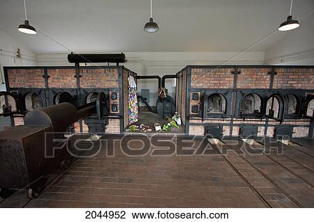 Stock Image - Ovens By Topf & Sohne In The Crematorium, Buchenwald Concentration Camp, Germany. Fotosearch