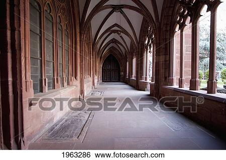 Passage Along The Cloister In The Mainzer Dom (Mainz Cathedral Or St. Martin's Cathedral), Mainz, Germany View Large Photo Image Stock Photograph - Passage Along The Cloister In The Mainzer Dom (Mainz Cathedral Or St. Martin's Cathedral), Mainz, Germany. Fotosearch