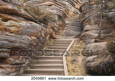 Pathway To The Athabasca River Below Athabasca Falls, Jasper National Park, Alberta Canada. View Large Photo Image Stock Image - Pathway To The Athabasca River Below Athabasca Falls, Jasper National Park, Alberta Canada.. Fotosearch