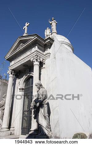 Stock Image - Pedro Anchorena Mausoleum At The Cementerio De La Recoleta, Buenos Aires, Capital Federal, Argentina. Fotosearch