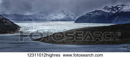 Perito Moreno Glacier off the South Patagonian ice field, Los Glaciares National Park; Santa Cruz Province, Argentina View Large Photo Image Stock Photograph - Perito Moreno Glacier off the South Patagonian ice field, Los Glaciares National Park; Santa Cruz Province, Argentina. Fotosearch