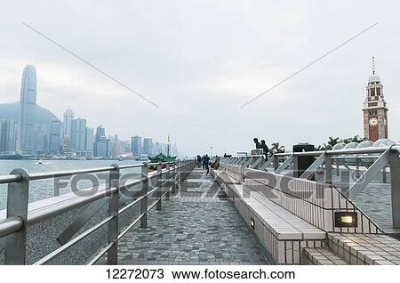 Pier from Kowloon to Hong Kong Island, spectacular skyline; Hong Kong, China View Large Photo Image Stock Image - Pier from Kowloon to Hong Kong Island, spectacular skyline; Hong Kong, China. Fotosearch