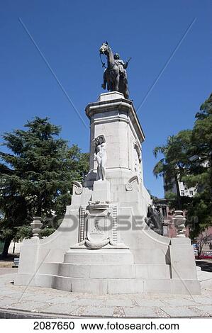 Stock Image - Plaza Zabala, Montevideo, Uruguay. Fotosearch