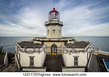 Ponta do Arnel lighthouse; Sao Miguel, Azores, Portugal View Large Photo Image Stock Photograph - Ponta do Arnel lighthouse; Sao Miguel, Azores, Portugal. Fotosearch
