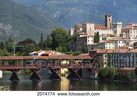 Ponte Degli Alpini, Designed By Architect Andrea Palladio, Bassano, Italy View Large Photo Image Picture - Ponte Degli Alpini, Designed By Architect Andrea Palladio, Bassano, Italy. Fotosearch