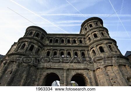 Porta Nigra Roman Gateway, Trier, Rhineland-Palatinate, Germany View Large Photo Image Picture - Porta Nigra Roman Gateway, Trier, Rhineland-Palatinate, Germany. Fotosearch